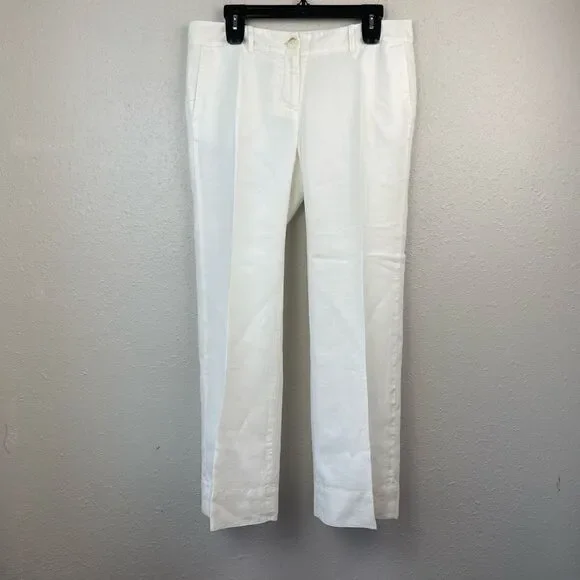 LOFT Linen Marisa Dress Pants Size 10 Petite EUC - Picture 1 of 6
